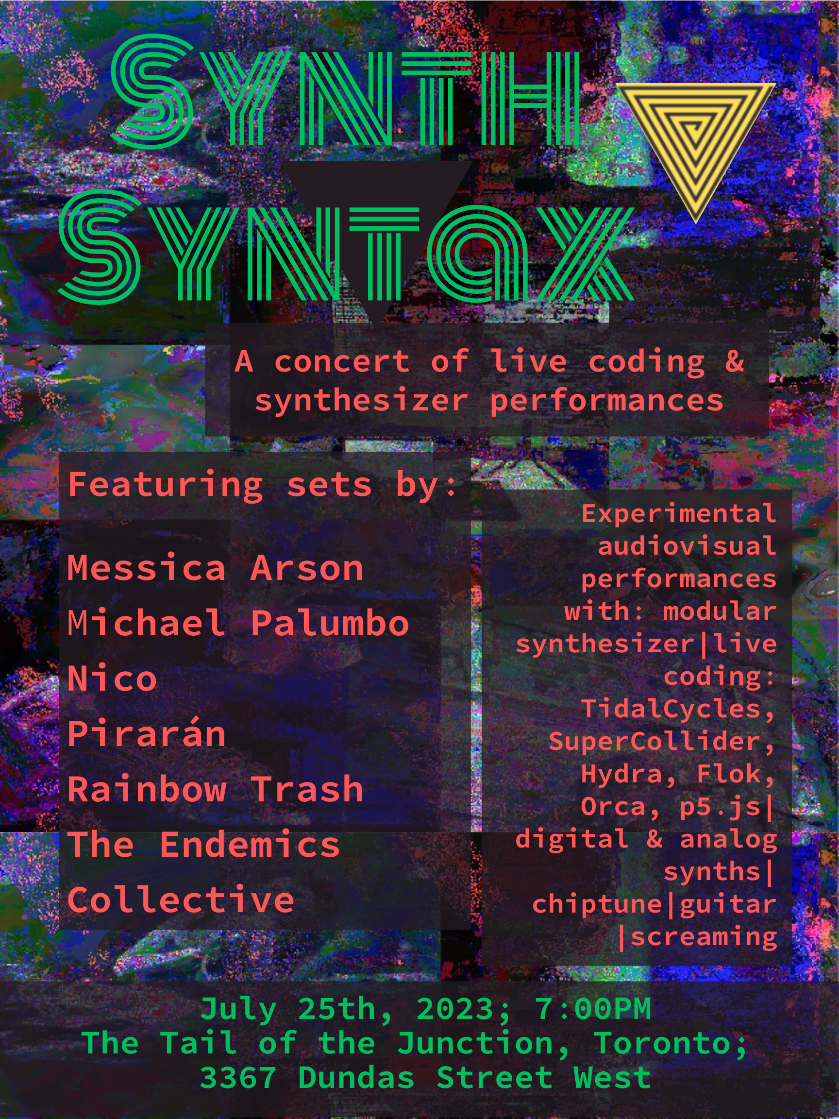 Junction Synth Syntax poster (Diego Villaseñor, músico)